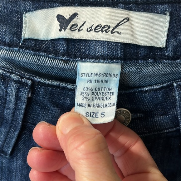 Wet Seal Jeans Womens 5 Straight Leg - Picture 4 of 6